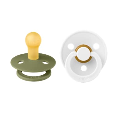 BIBS Pacifiers Colour Collection | Natural Rubber Baby Pacifier | Set of 2 by BIBS