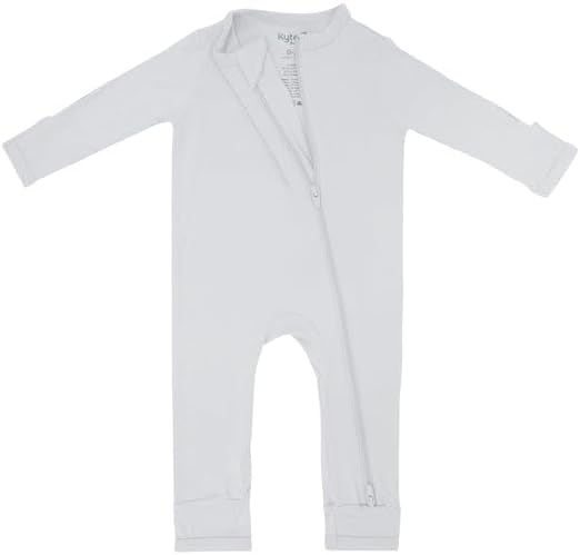 KYTE BABY Unisex Rayon Made From Bamboo Zippered Rompers 0-24 Months - Image 5