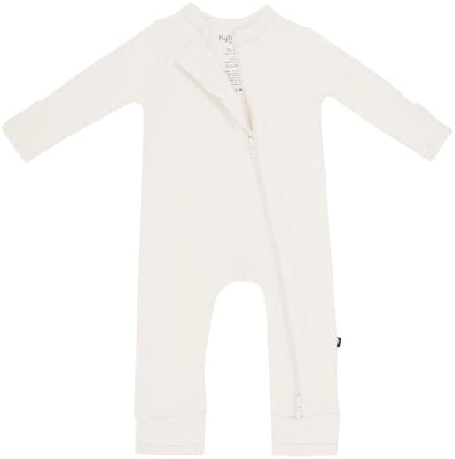 KYTE BABY Unisex Rayon Made From Bamboo Zippered Rompers 0-24 Months - Image 4