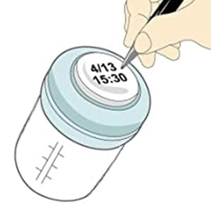 COMI Wide Neck Glass Breastmilk Collection n Storage Bottle, 4 Packs, 6oz - Image 6