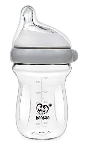 Haakaa Generation 3 Glass Baby Bottle 6 oz/160 ml, 1 PK by haakaa