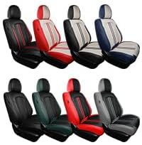 FREESOO Front Seats 2PCS Leather Car Seat Covers, Ultra Breathable Waterproof - Image 5