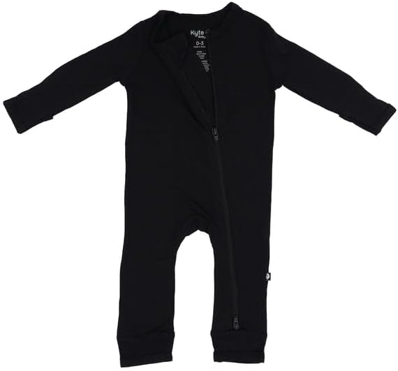 KYTE BABY Unisex Rayon Made From Bamboo Zippered Rompers 0-24 Months - Image 3