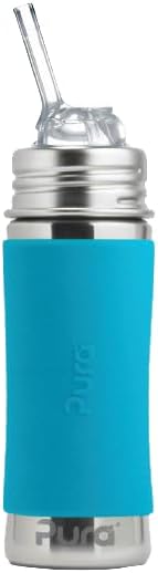Pura Kiki 11oz/325ml Stainless Steel Straw Bottle w/Sleeve by Pura