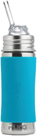Pura Kiki 11oz/325ml Stainless Steel Straw Bottle w/Sleeve by Pura