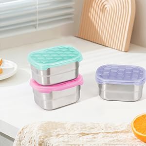 8oz Small Stainless Steel Snack Containers - Image 8