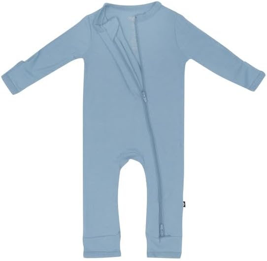 KYTE BABY Unisex Rayon Made From Bamboo Zippered Rompers 0-24 Months - Image 5