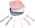 Re-play 3x3 Divided Toddler Plates and Utensils Set by Re-Play
