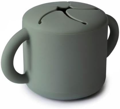 mushie Silicone Snack Cup | Spill Proof Food Container - Image 8