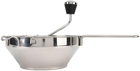 Manual Food Mill, Ergonomic Food Mill Stainless Steel Milling Handle Stainless by Zerodis