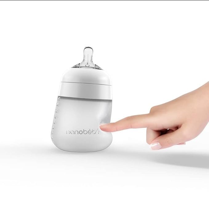 Nanobebe Flexy Silicone Baby Bottle, Anti-Colic, Natural Feel, Non-Collapsing - Image 8
