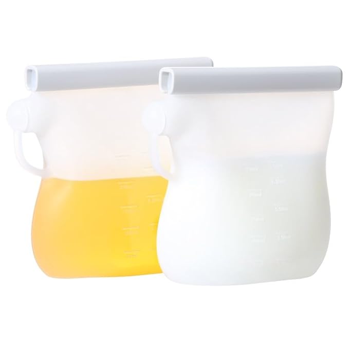Kids Heroes Reusable Breastmilk Storage Bags, BPA-Free Food-Grade Silicone - Image 6