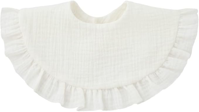 Nishine 4 pcs Unisex Baby Muslin Bandana Drool Bibs 360 Degree Rotatable Cotton - Image 5