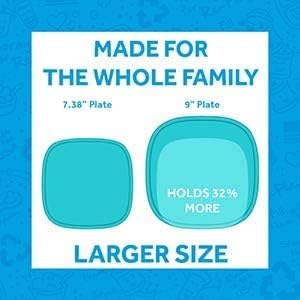 Re-Play Toddler Plates - 9 In and Bowls - 20 Oz. - Kids Plates and Bowls - Image 5