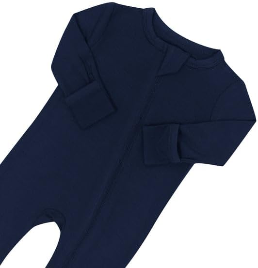 KYTE BABY Unisex Rayon Made From Bamboo Zippered Rompers 0-24 Months - Image 5