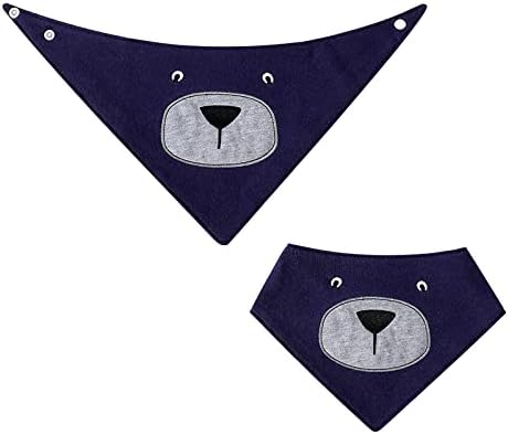 JN&LULU 3 Pack Newborn Baby Bibs Bandana Drool Bibs - Image 2