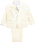 Dressy Daisy Baby Toddler Boy 5 Pcs Set Formal Tuxedo Suits No Tail Wedding by DressyDaisy