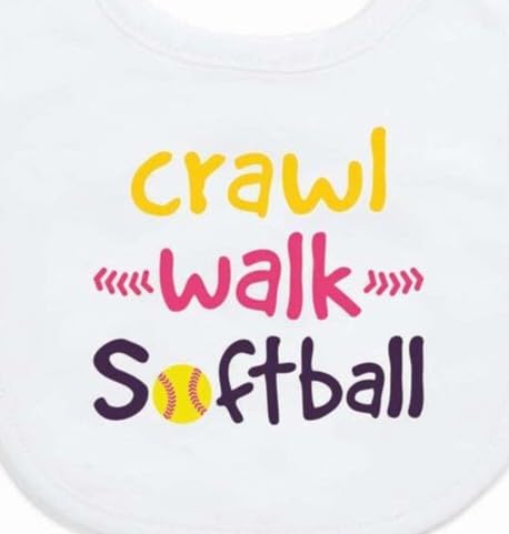 ChalkTalkSPORTS Softball Baby & Infant Bibs | Soft Microfiber Softball Baby Bibs - Image 3