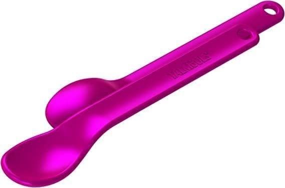 TalkTools Smooth Magenta Spoons | Silicone Self-Feeding Utensils Set - Image 2