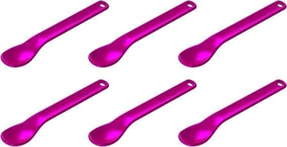 TalkTools Smooth Magenta Spoons | Silicone Self-Feeding Utensils Set by TalkTools