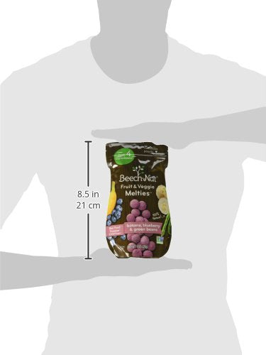 Beech-Nut Melties Baby & Toddler Snack Melts, Banana Blueberry Green Bean - Image 9