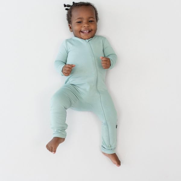 KYTE BABY Unisex Rayon Made From Bamboo Zippered Rompers 0-24 Months - Image 2