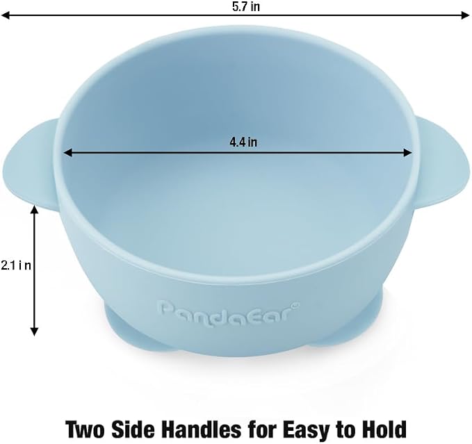PandaEar 3 Pack Baby Suction Bowls, Stay Put Silicone Food Bowl Babies Led - Image 3