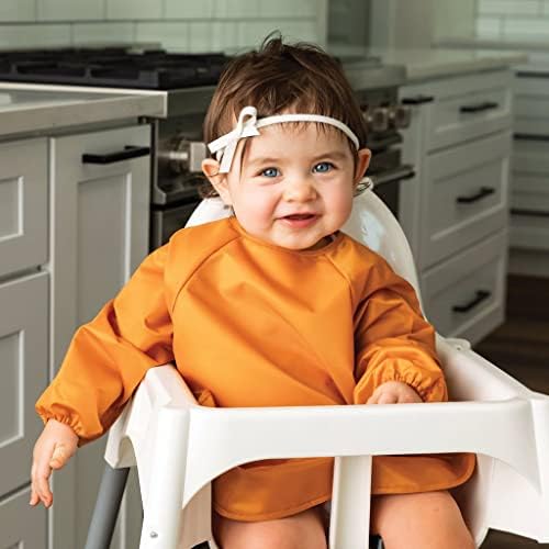 Tiny Twinkle Long Sleeve Bib for Babies & Toddlers – 2 Pack Waterproof Smock - Image 6