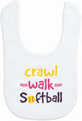 ChalkTalkSPORTS Softball Baby & Infant Bibs | Soft Microfiber Softball Baby Bibs by ChalkTalkSPORTS