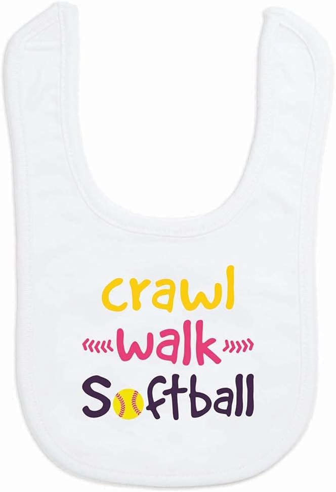 ChalkTalkSPORTS Softball Baby & Infant Bibs | Soft Microfiber Softball Baby Bibs by ChalkTalkSPORTS