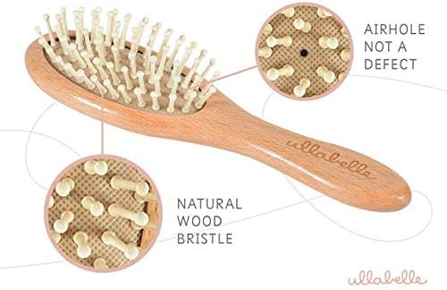 Ullabelle 4 Piece Wooden Baby Hair Brush and Comb Set - Image 3
