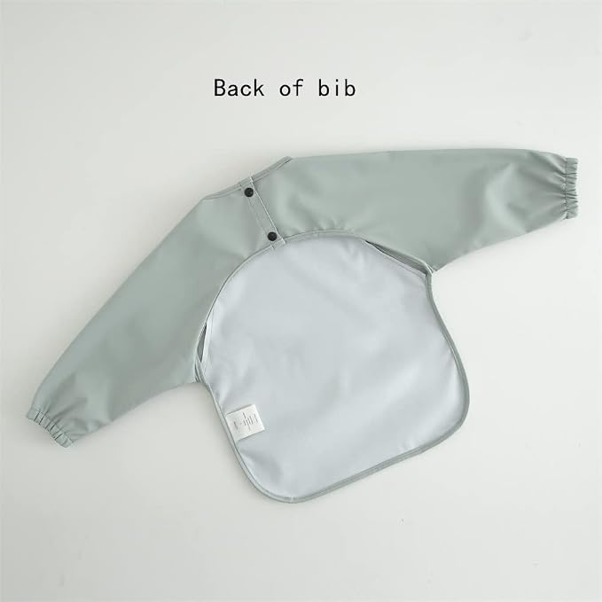 GZMM Waterproof Baby Bibs, Infant Toddler Long Sleeve Feeding Bib - Image 6