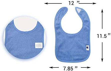 SPINFOX Waterproof Baby Bibs for Girls, Unisex Drool Bib Cotton Solid Knit - Image 7