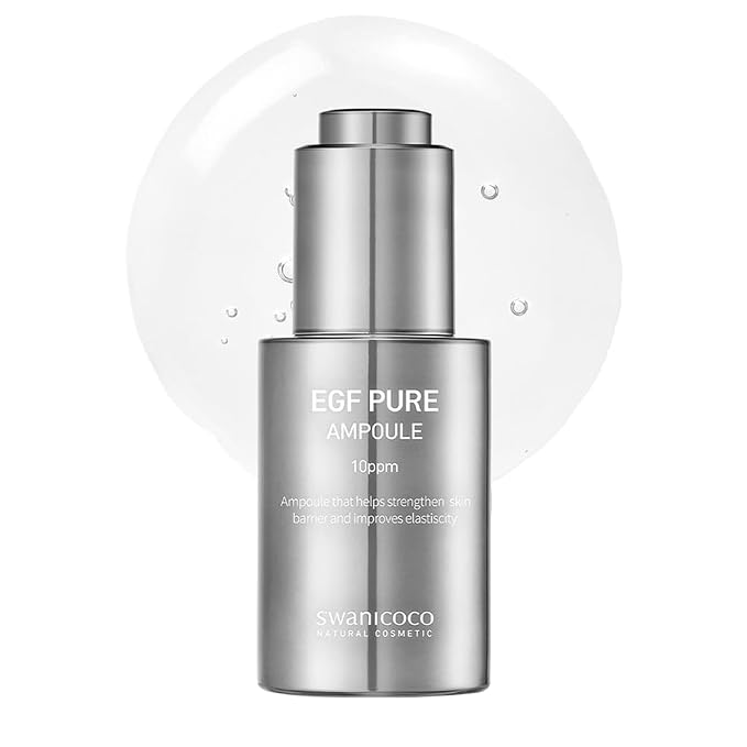 Swanicoco Pregnancy Safe EGF Pure 10 PPM Ampoule, Improve Skin Elasticity by SWANICOCO