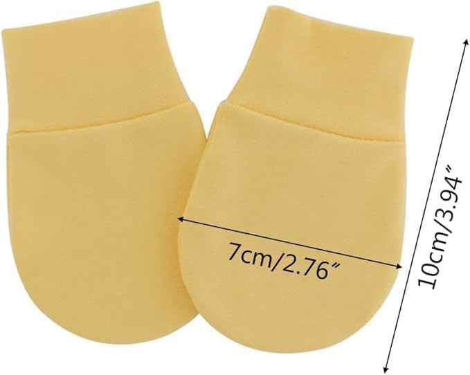 1 Pair Baby Anti-Scratch Cotton Mittens, Baby Anti Scratching Soft Cotton - Image 7