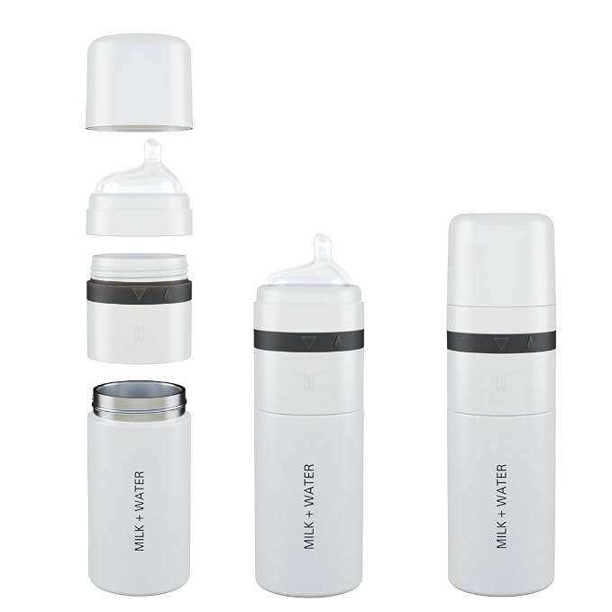 MILK & WATER All in One Baby Bottle & Baby Formula Dispenser On The Go by MILKWATER