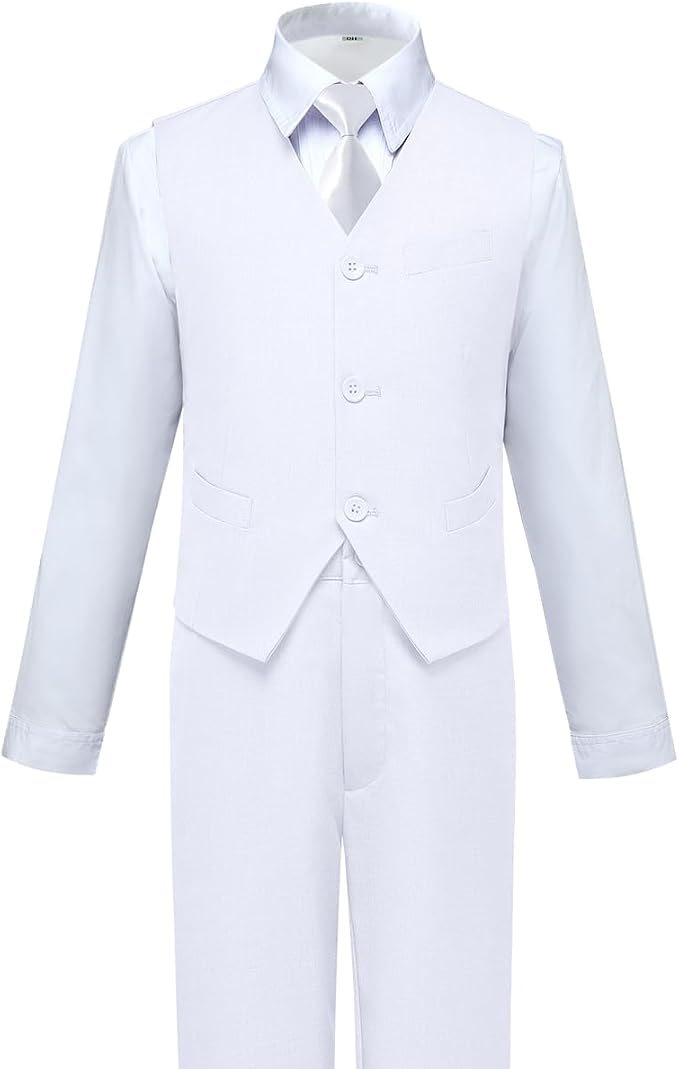 Visaccy Boys Suits Slim Fit Dress Clothes Ring Bearer Outfit - Image 5