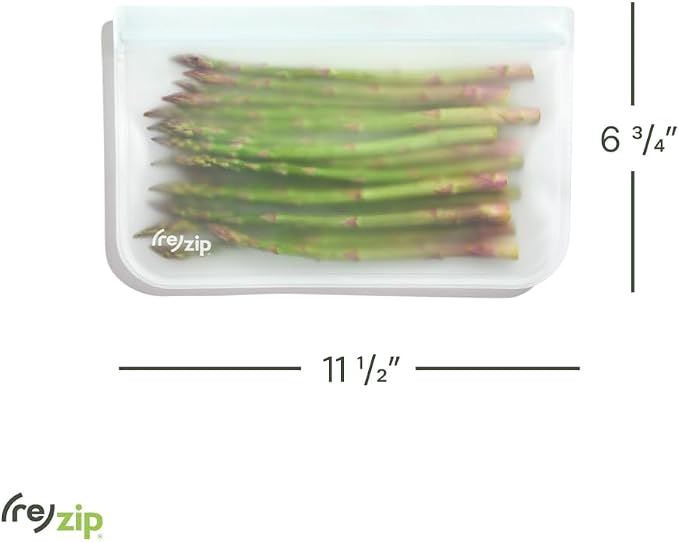 zip Half Gallon Reusable Storage Bags | BPA-Free, Leak proof, 100% Food-Grade - Image 6