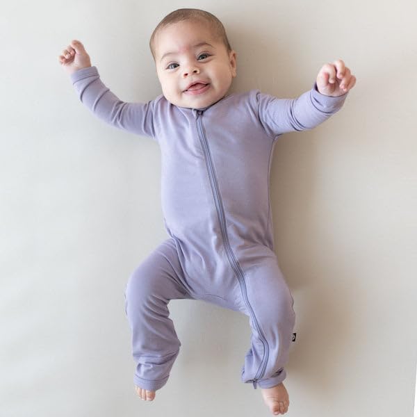 KYTE BABY Unisex Rayon Made From Bamboo Zippered Rompers 0-24 Months - Image 2