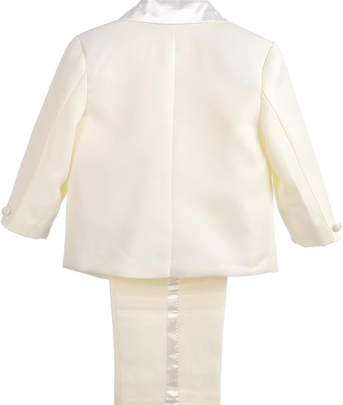 Dressy Daisy Baby Toddler Boy 5 Pcs Set Formal Tuxedo Suits No Tail Wedding - Image 2