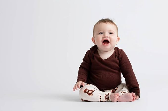 MONICA + ANDY Baby Organic Long Sleeve Jack and Jill Bodysuit - Image 6