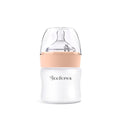 Yooforea Silicone Coated Glass Baby Bottle, 0M+ Slow Flow Nipple I Anti-Colic by Yooforea