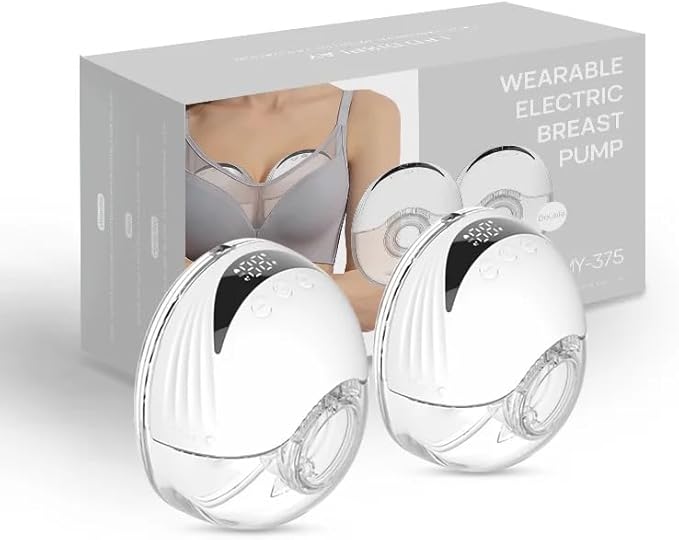 Wearable Electric Breast Pump, Variable Frequency, 4 Modes, Anti-Backflow Design by Unknown