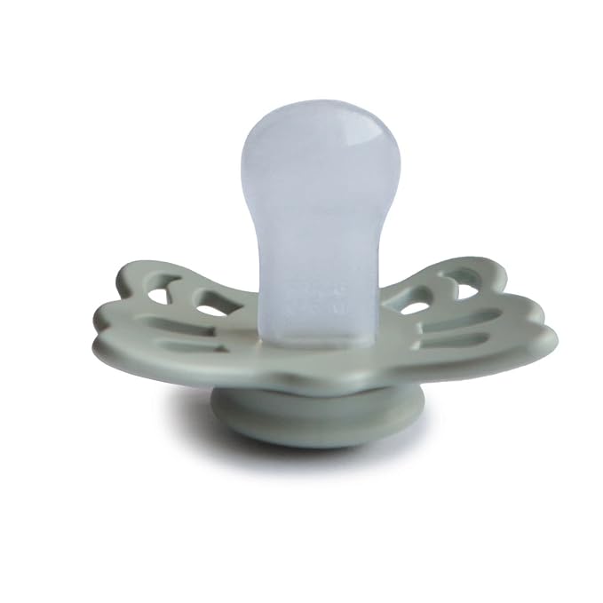 FRIGG Butterfly Anatomical SilkySoft Silicone Baby Pacifier | Made in Denmark | - Image 3