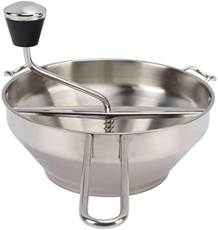 Manual Food Mill, Ergonomic Food Mill Stainless Steel Milling Handle Stainless - Image 3