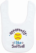 ChalkTalkSPORTS Softball Baby & Infant Bibs | Soft Microfiber Softball Baby Bibs by ChalkTalkSPORTS