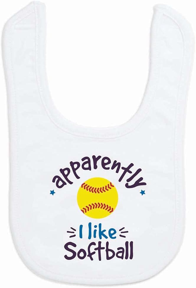 ChalkTalkSPORTS Softball Baby & Infant Bibs | Soft Microfiber Softball Baby Bibs by ChalkTalkSPORTS