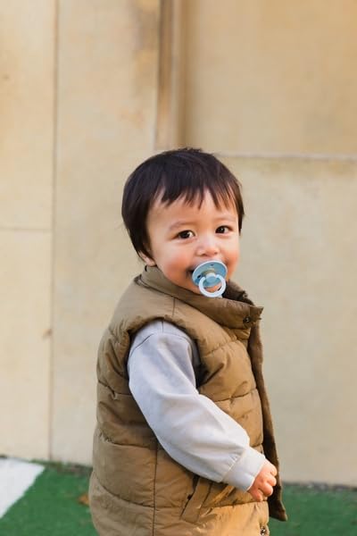 BIBS Colour Pacifier 2-Pack, BPA Free Dummy Binky, Round Nipple. Natural Rubber - Image 5