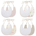 GZMM Baby Bib For Girls, Reversible Waterproof Handmade Natural Cotton Baby by GZMM