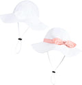 Baby Girl Sun Hat with UPF 50+ Outdoor Adjustable Beach Hat with Wide Brim by DANMY